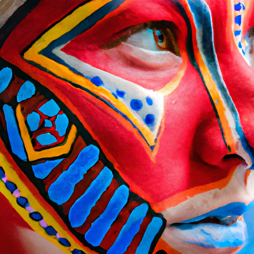 Aztec Face Paint