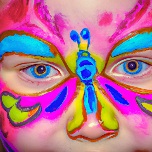 Easy Butterfly Face Painting