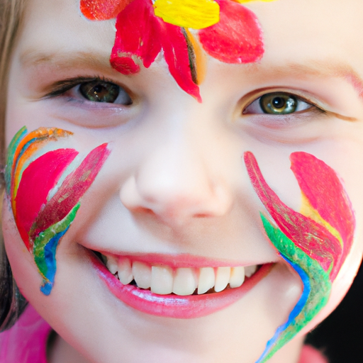 Easy Face Paint Flowers