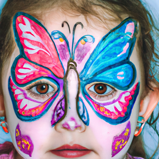 Simple Face Paint Butterfly